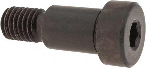 Gibraltar - 5/8" Shoulder Diam x 7/8" Shoulder Length, 1/2-13 UNC, Hex Socket Shoulder Screw - 1137 Steel, Black Oxide Finish, 3/8" Head Height x 7/8" Head Diam - Exact Tooling