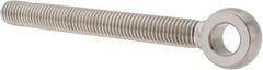 Gibraltar - 5/8-11, External Male Thread, Stainless Steel, Eye Hole Head, Rod End - Uncoated, 5/8" Shank Diam, 6" Hole Center to End, Grade 304, 5-1/4" Thread Length - Exact Tooling