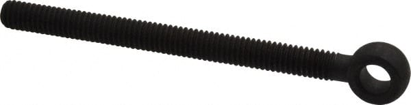 Gibraltar - 5/16-18, External Male Thread, Alloy Steel, Eye Hole Head, Rod End - Black Oxide Finish, 5/16" Shank Diam, 4" Hole Center to End, 3-1/2" Thread Length - Exact Tooling