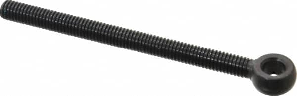 Gibraltar - 3/8-16, External Male Thread, Alloy Steel, Eye Hole Head, Rod End - Black Oxide Finish, 3/8" Shank Diam, 5" Hole Center to End, 4-1/2" Thread Length - Exact Tooling