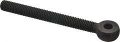 Gibraltar - 1/2-13, External Male Thread, Alloy Steel, Eye Hole Head, Rod End - Black Oxide Finish, 3/8" Shank Diam, 5" Hole Center to End, 4-1/2" Thread Length - Exact Tooling