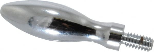 Gibraltar - 1/4-20 Threaded Stem, Fixed Handwheel & Machine Handle - Carbon Steel Bulb Shape Handle, 1/2" Long Carbon Steel Stem, 2" Handle Length, 2-1/2" OAL - Exact Tooling