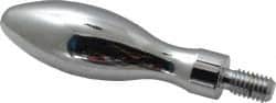 Gibraltar - 3/8-16 Threaded Stem, Fixed Handwheel & Machine Handle - Carbon Steel Bulb Shape Handle, 11/16" Long Carbon Steel Stem, 3-3/16" Handle Length, 3-7/8" OAL - Exact Tooling