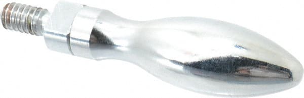 Gibraltar - 1/4-20 Threaded Stem, Revolving Handwheel & Machine Handle - Carbon Steel Bulb Shape Handle, 1/2" Long Carbon Steel Stem, 2-1/4" Handle Length, 2-3/4" OAL - Exact Tooling