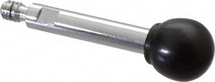 Gibraltar - 1/4-20 Stem, 3/4" Knob Diam, 0.31" Shaft Diam, Gear Lever Arm with Ball Knob - 3/8" Thread Length, 2.3" Handle Length, Steel Shaft, Phenolic Knob - Exact Tooling