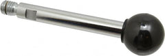 Gibraltar - 1/2-13 Stem, 1-3/8" Knob Diam, 9/16" Shaft Diam, Gear Lever Arm with Ball Knob - 5/8" Thread Length, 5" Handle Length, Steel Shaft, Phenolic Knob - Exact Tooling