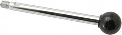 Gibraltar - 1/2-13 Stem, 1-3/8" Knob Diam, 0.55" Shaft Diam, Gear Lever Arm with Ball Knob - 5/8" Thread Length, 7" Handle Length, Steel Shaft, Phenolic Knob - Exact Tooling