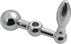 Gibraltar - 9/16" Hub Diam x 9/16" Hub Height Solid Crank Handle - 5/16" Reamed Bore, 1" Knob Diam, 2-9/16" High, 2-1/2" Center to Center, Steel - Exact Tooling