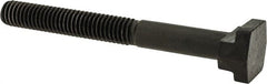 Gibraltar - 3/8-16, 2" Thread Length, 3/8" Slot Width, Black Oxide, Steel T Slot Bolt - 3-1/2" Length Under Head, Grade 5, 11/16" Head Width x 3/16" Head Height - Exact Tooling