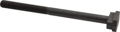 Gibraltar - 1/2-13, 3" Thread Length, 1/2" Slot Width, Black Oxide, Steel T Slot Bolt - 7" Length Under Head, Grade 5, 7/8" Head Width x 11/32" Head Height - Exact Tooling