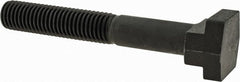 Gibraltar - 5/8-11, 2" Thread Length, 5/8" Slot Width, Black Oxide, Steel T Slot Bolt - 4-1/2" Length Under Head, Grade 5, 1-1/8" Head Width x 11/32" Head Height - Exact Tooling