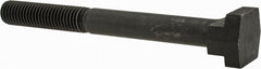 Gibraltar - 5/8-11, 2-1/2" Thread Length, 5/8" Slot Width, Black Oxide, Steel T Slot Bolt - 6" Length Under Head, Grade 5, 1-1/8" Head Width x 11/32" Head Height - Exact Tooling
