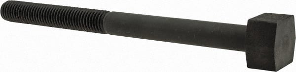 Gibraltar - 5/8-11, 3-1/2" Thread Length, 5/8" Slot Width, Black Oxide, Steel T Slot Bolt - 8" Length Under Head, Grade 5, 1-1/8" Head Width x 11/32" Head Height - Exact Tooling