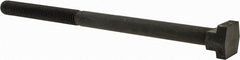 Gibraltar - 5/8-11, 4" Thread Length, 5/8" Slot Width, Black Oxide, Steel T Slot Bolt - 10" Length Under Head, Grade 5, 1-1/8" Head Width x 11/32" Head Height - Exact Tooling