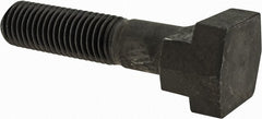 Gibraltar - 3/4-10, 2" Thread Length, 3/4" Slot Width, Black Oxide, Steel T Slot Bolt - 3-1/2" Length Under Head, Grade 5, 1-1/4" Head Width x 15/32" Head Height - Exact Tooling