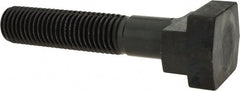 Gibraltar - 3/4-10, 2-1/2" Thread Length, 3/4" Slot Width, Black Oxide, Steel T Slot Bolt - 4" Length Under Head, Grade 5, 1-1/4" Head Width x 15/32" Head Height - Exact Tooling