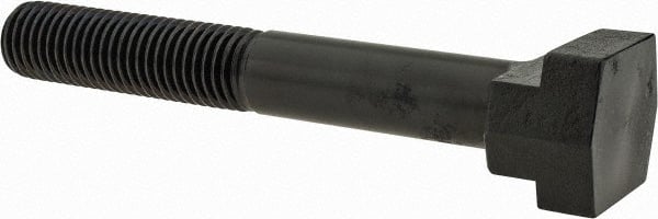 Gibraltar - 3/4-10, 2" Thread Length, 3/4" Slot Width, Black Oxide, Steel T Slot Bolt - 5-1/2" Length Under Head, Grade 5, 1-1/4" Head Width x 15/32" Head Height - Exact Tooling