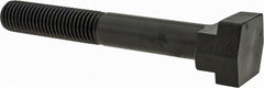 Gibraltar - 3/4-10, 2" Thread Length, 3/4" Slot Width, Black Oxide, Steel T Slot Bolt - 5-1/2" Length Under Head, Grade 5, 1-1/4" Head Width x 15/32" Head Height - Exact Tooling