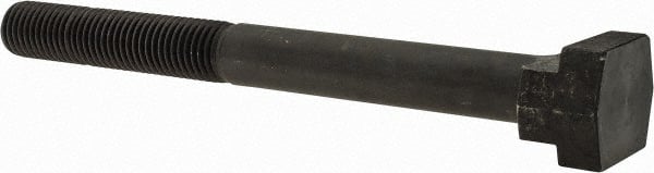 Gibraltar - 3/4-10, 3-1/2" Thread Length, 3/4" Slot Width, Black Oxide, Steel T Slot Bolt - 8" Length Under Head, Grade 5, 1-1/4" Head Width x 15/32" Head Height - Exact Tooling