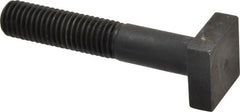 Gibraltar - 5/8-11 Thread, 2" Thread Length, 3-1/2" Length Under Head, Steel T Bolt - 1-1/8" Head Width x 13/32" Head Height, Grade 5 - Exact Tooling