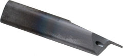 HORN - 0.062" Groove Width, 0.315" Min Hole Diam, 0.591" Max Hole Depth, Face Grooving Tool - 0.118" Projection, 1.378" OAL, 0.006" Radius, Solid Carbide, TiN Finish - Exact Tooling