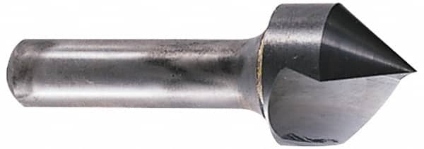 Hertel - 1-1/4" Head Diam, 3/4" Shank Diam, 1 Flute 82° Solid Carbide Countersink - Exact Tooling