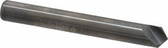 Hertel - 1/4" Head Diam, 1/4" Shank Diam, 1 Flute 100° Solid Carbide Countersink - Exact Tooling
