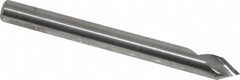 Hertel - 3/16" Head Diam, 3/16" Shank Diam, 1 Flute 60° Solid Carbide Countersink - Exact Tooling