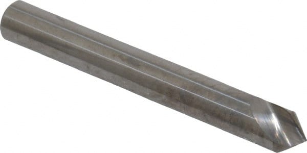 Hertel - 3/16" Head Diam, 3/16" Shank Diam, 1 Flute 82° Solid Carbide Countersink - Exact Tooling