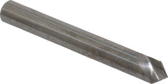 Hertel - 3/16" Head Diam, 3/16" Shank Diam, 1 Flute 82° Solid Carbide Countersink - Exact Tooling
