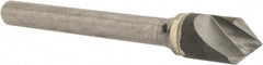 Hertel - 3/8" Head Diam, 1/4" Shank Diam, 1 Flute 82° Solid Carbide Countersink - Exact Tooling