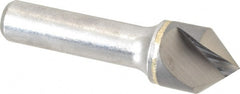 Hertel - 3/4" Head Diam, 1/2" Shank Diam, 1 Flute 82° Solid Carbide Countersink - Exact Tooling