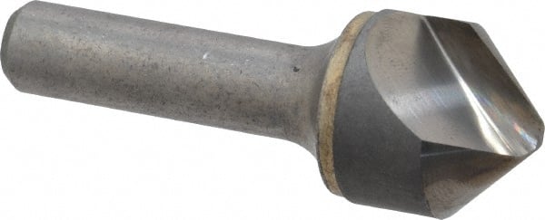 Hertel - 1" Head Diam, 1/2" Shank Diam, 1 Flute 90° Solid Carbide Countersink - Exact Tooling