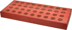 Made in USA - 36 Collet, DA180 Wood Collet Rack and Tray - 6 Inch Wide x 1-1/2 Inch High x 14 Inch Long - Exact Tooling