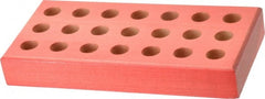 Made in USA - 21 Collet, DA200 Wood Collet Rack and Tray - 3-1/4 Inch Wide x 1 Inch High x 6-7/8 Inch Long - Exact Tooling