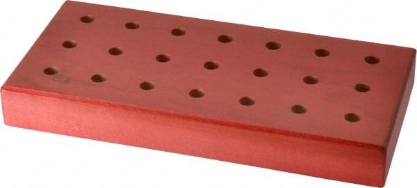 Made in USA - 21 Collet, DA300 Wood Collet Rack and Tray - 3-3/4 Inch Wide x 1 Inch High x 8 Inch Long - Exact Tooling