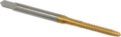 Hertel - #4-40 UNC H3 Thread Limit Plug Thread Forming Tap - High Speed Steel, TiN Finish, 1-7/8" OAL - Exact Tooling