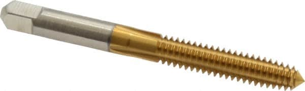 Hertel - 1/4-20 UNC H4 Thread Limit Plug Thread Forming Tap - High Speed Steel, TiN Finish, 2-1/2" OAL - Exact Tooling