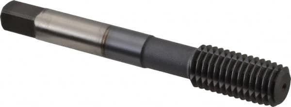 Hertel - M12x1.75 Metric Coarse D11 Thread Limit Plug Thread Forming Tap - High Speed Steel, TiCN Finish, 3-3/8" OAL - Exact Tooling