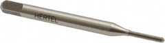 Hertel - #0-80 UNF H2 Thread Limit Bottoming Thread Forming Tap - High Speed Steel, 1-5/8" OAL - Exact Tooling