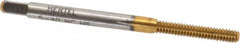 Hertel - #5-40 UNC H3 Thread Limit Bottoming Thread Forming Tap - High Speed Steel, TiN Finish, 1-15/16" OAL - Exact Tooling