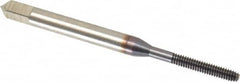 Hertel - #2-56 UNC H2 Thread Limit Bottoming Thread Forming Tap - High Speed Steel, TiCN Finish, 1-3/4" OAL - Exact Tooling