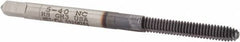 Hertel - #5-40 UNC H3 Thread Limit Bottoming Thread Forming Tap - High Speed Steel, TiCN Finish, 1-15/16" OAL - Exact Tooling