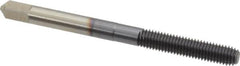 Hertel - M5x0.80 Metric Coarse D7 Thread Limit Bottoming Thread Forming Tap - High Speed Steel, TiCN Finish, 2-3/8" OAL - Exact Tooling
