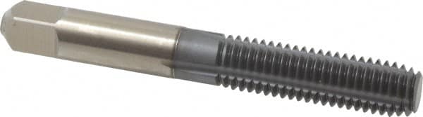 Hertel - M10x1.50 Metric Coarse D10 Thread Limit Bottoming Thread Forming Tap - High Speed Steel, TiCN Finish, 2-15/16" OAL - Exact Tooling