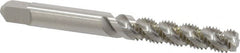 Hertel - 1/4-28 UNF 3 Flute 3B Bottoming Spiral Flute Tap - High Speed Steel, 2-1/2" OAL, Right Hand Flute, Right Hand Thread, H3 - Exact Tooling