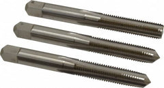 Hertel - 5/16-24 UNF, 4 Flute, Bottoming, Plug & Taper, Bright Finish, High Speed Steel Tap Set - 2-23/32" OAL, 2B/3B Class of Fit - Exact Tooling