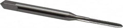 Hertel - M2x0.40 Metric Coarse 6H 3 Flute Bright Finish High Speed Steel Straight Flute Standard Hand Tap - Plug, Right Hand Thread, 1-3/4" OAL, D3 Limit - Exact Tooling