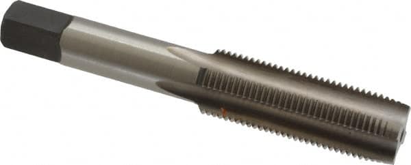 Hertel - 5/8-18 UNF 2B 4 Flute Bright Finish High Speed Steel Straight Flute Standard Hand Tap - Plug, Right Hand Thread, 3-13/16" OAL, H5 Limit - Exact Tooling