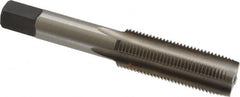 Hertel - 5/8-18 UNF 2B 4 Flute Bright Finish High Speed Steel Straight Flute Standard Hand Tap - Plug, Right Hand Thread, 3-13/16" OAL, H5 Limit - Exact Tooling